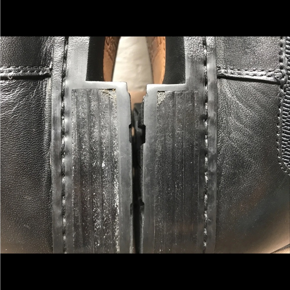 Rare Born Men’s Chelsea-Style Shoes Black Leather Size 10.5M Slip-On Double Gore - Picture 13 of 13